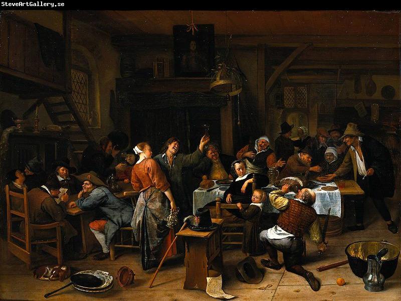 Jan Steen A company celebrating the birthday of Prince William III